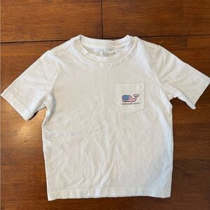 Vineyard Vines Kids White T-Shirt flag - 4th of July